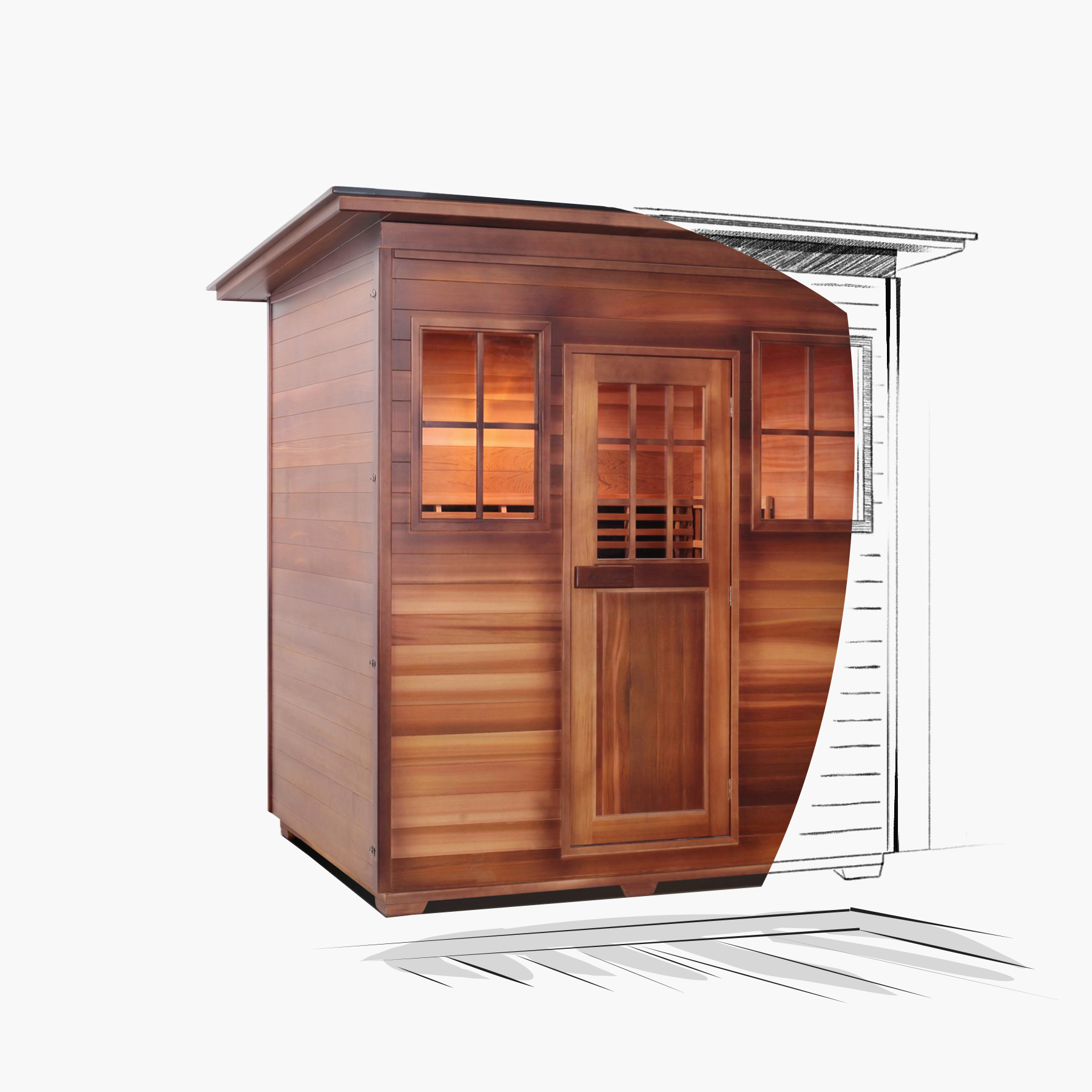 What is usually called an Infrared sauna is, in fact, an infrared therapy cabin. Why is it called a sauna? It’s because the sauna environment actually helps to deliver infrared to your body and lack of clothes makes the effectiveness of the therapy session much higher.