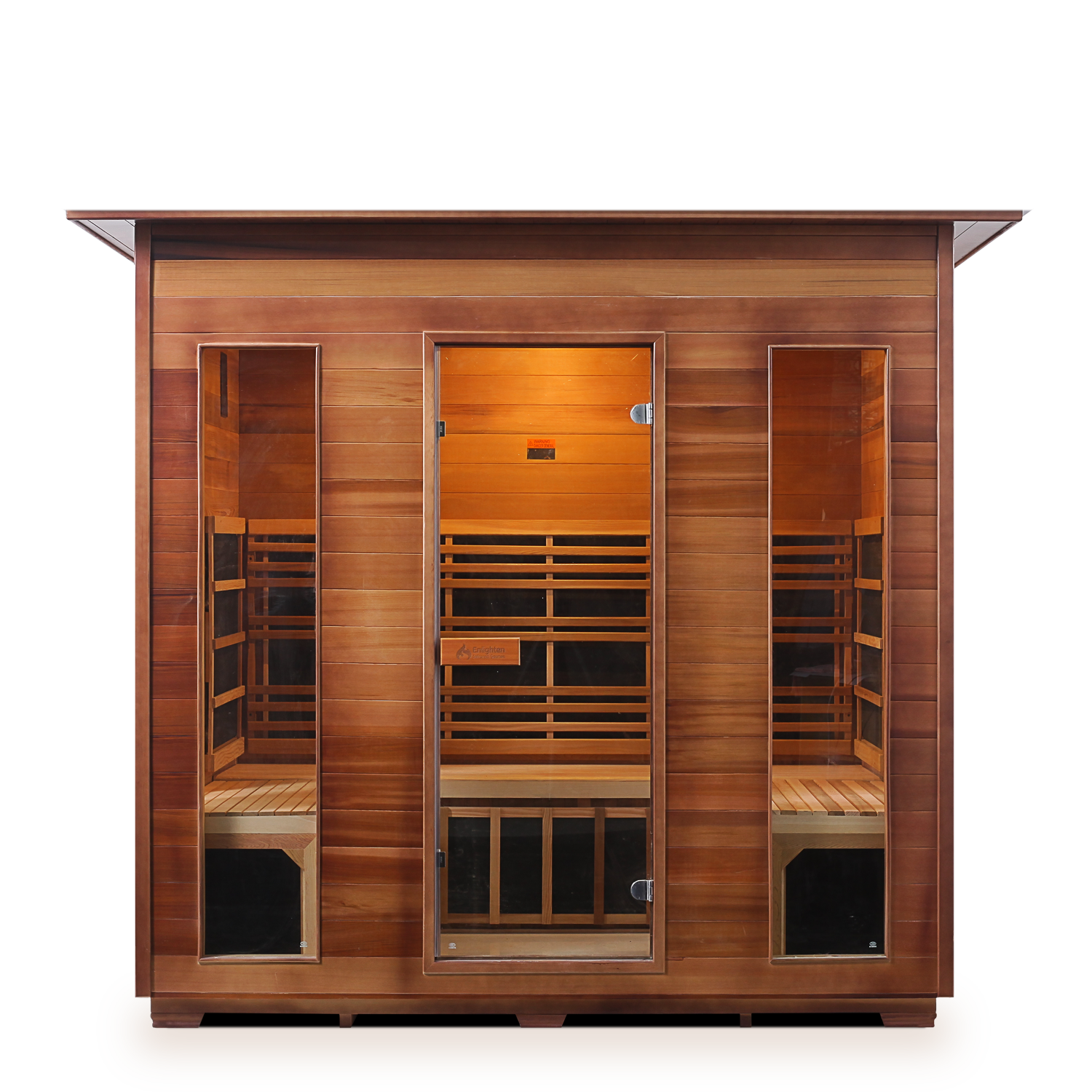 5 person Indoor infrared sauna Rustic series Enlighten saunas