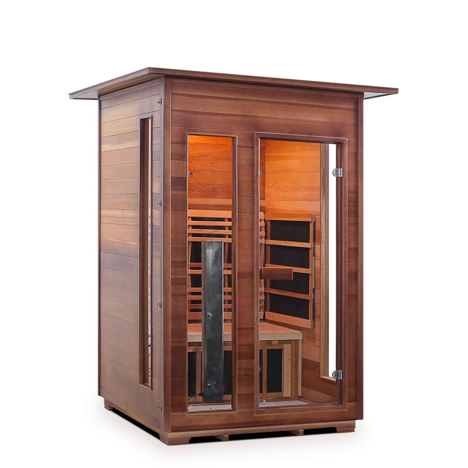 2 person infrared sauna Rustic series Enlighten saunas
