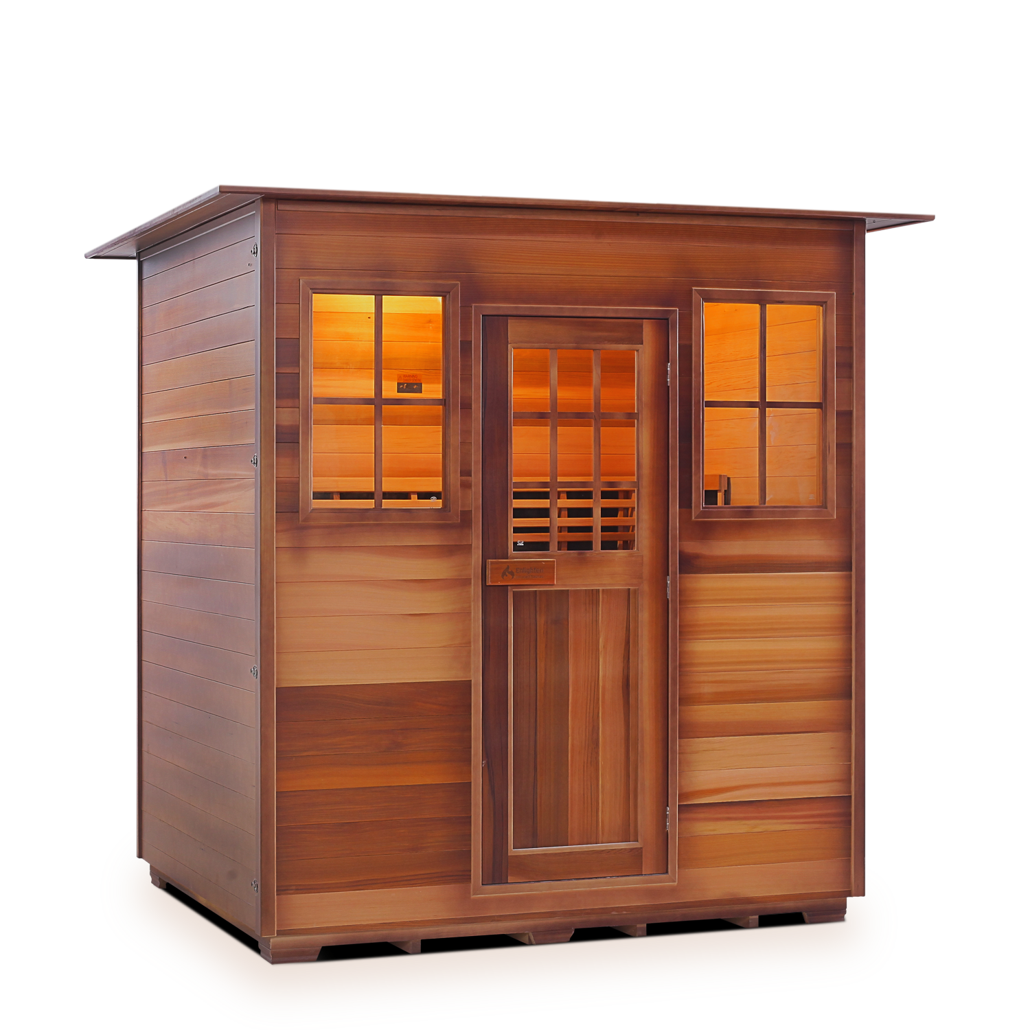 Radiant 4 person infrared sauna Sierra series Enlighten saunas