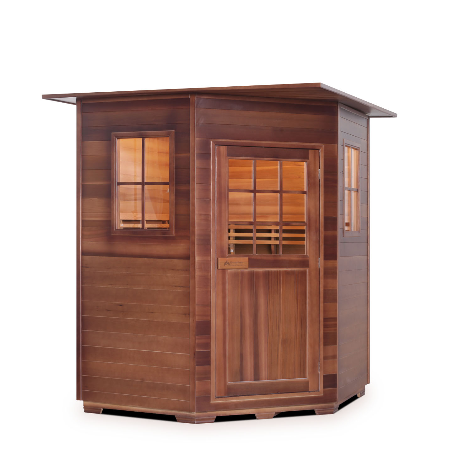 4 Person Corner Indoor Traditional Sauna Moonlight series Enlighten saunas