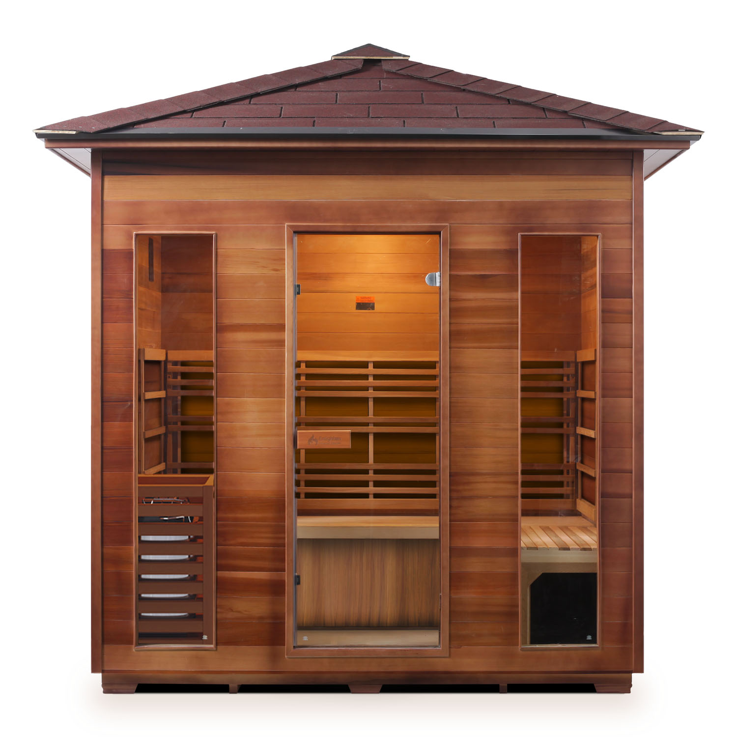 5 Person Outdoor Traditional Sauna Sunrise series Enlighten saunas