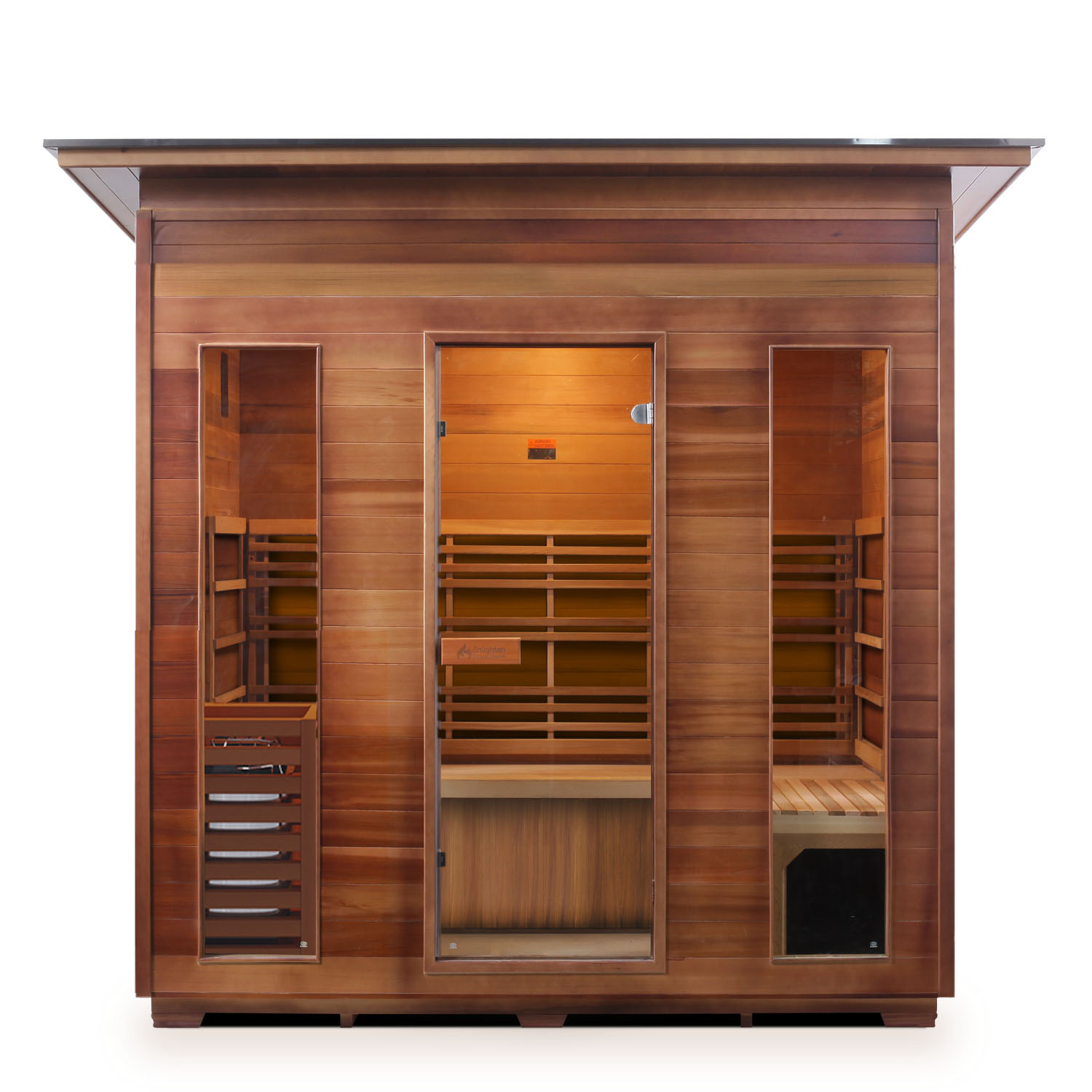 5 Person Outdoor Traditional Sauna with slope roof Sunrise series